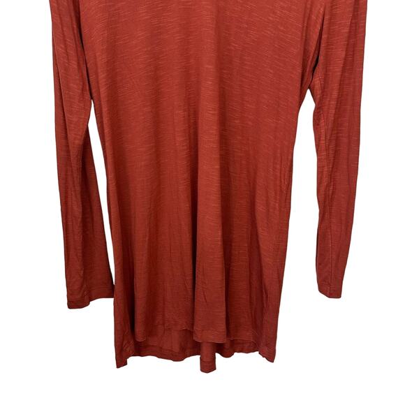 Soft Surroundings Tunic Top Rust Orange Mesh Sheer Embroidered Size XL Pullover‎ - Picture 5 of 7